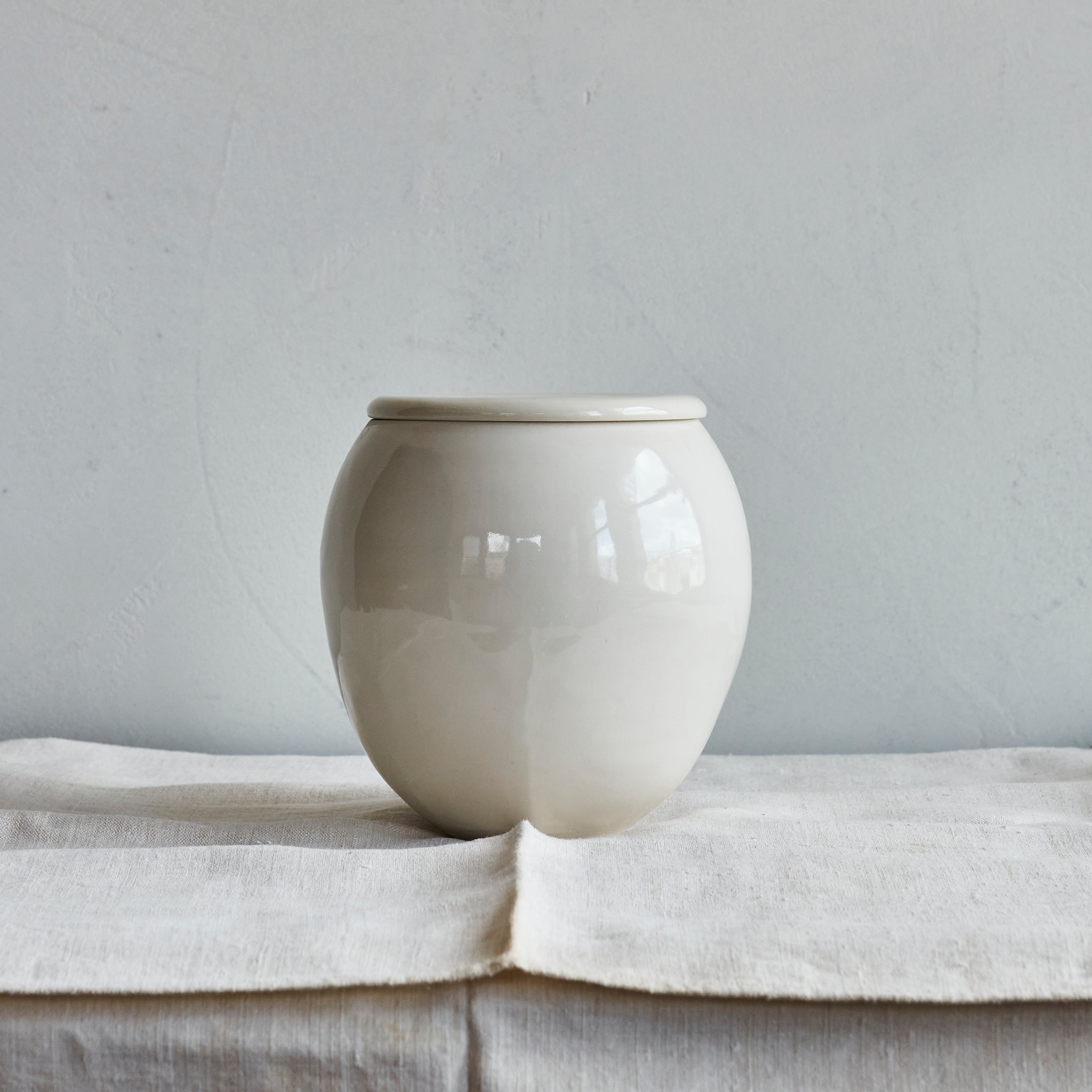 Glossy White Vessel